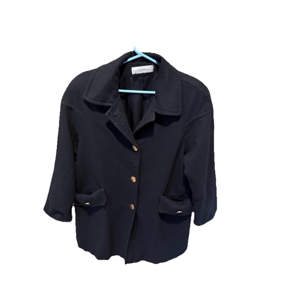Karen  Collection Coat Womens L Has A Small Rip Inside Of Jacket See Pic
